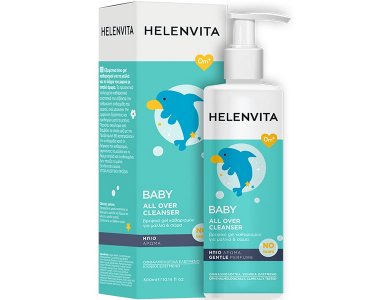 Helenvita Baby All Over Cleanser, Βρεφικό Καθαριστικό Υγρό για Σώμα & Μαλλιά, 300ml