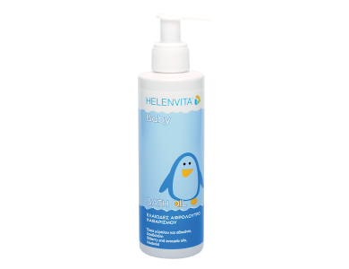 Helenvita Baby Bath Oil Cleanser, Βρεφικό Καθαριστικό Ελαιώδες Αφρόλουτρο, 200ml