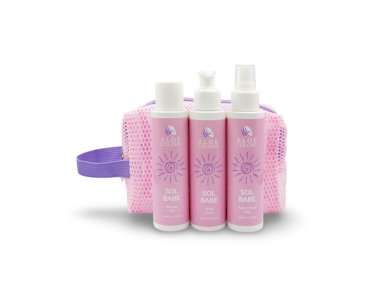 Aloe+ Colors Promo Sol Babe Travel Size Summer Bag Shower Gel Αφρόλουτρο, 100ml, Body Lotion Λοσιόν Σώματος, 100ml, Hair & Body Mist, 100ml & Δώρο Νεσεσέρ, 1τεμ, 1σετ