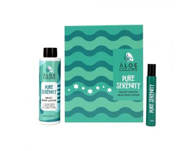 Aloe Colors Pure Serenity, Σετ Δώρου με Pure Serenity Milky Body Lotion Κρέμα Σώματος, 150ml & Pure Serenity Eau De Toilette Άρωμα, 10ml, 1σετ