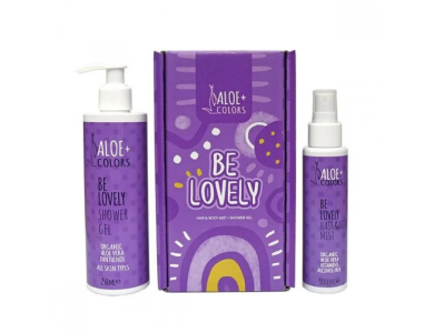 Aloe+ Colors Be Lovely Gift Set Shower Gel 200ml & Be Lovely Hair and Body Mist, 100ml
