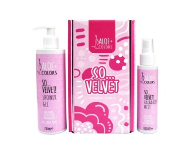 Aloe+Colors Gift Set So Velvet! Shower Gel, 250ml & Hair-Body Mist, 100ml