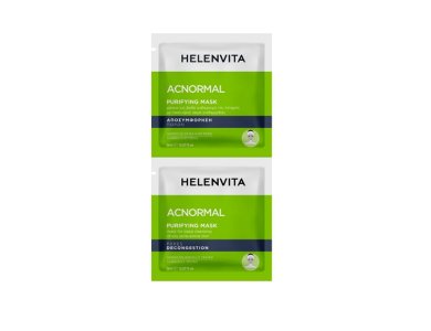 Helenvita Acnormal Purifying Mask, Μάσκα Προσώπου για την Αποσυμφόρηση Πόρων, 2x8ml