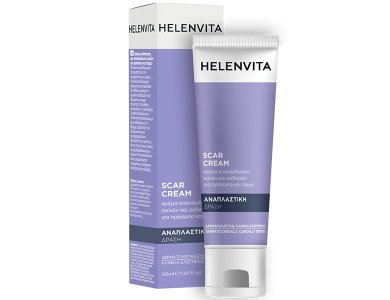 Helenvita Scar Cream, Κρέμα Aνάπλασης και Επανόρθωσης Ουλών για Πρόσωπο & Σώμα, 30ml