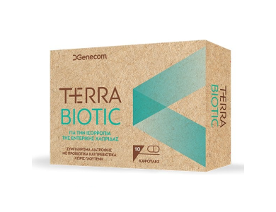 Genecom Terra Biotic Συμπλήρωμα Διατροφής με Προβιοτικά & Πρεβιοτικά, 10caps