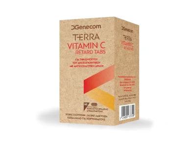 Genecom Terra Vitamin C Retard Tabs Συμπλήρωμα Διατροφής με Βιταμίνη C, 60tabs