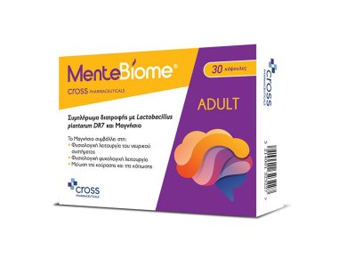Cross Pharmaceuticals MenteBiome Συμπλήρωμα για την Υγεία των Οστών 30 Κάψουλες