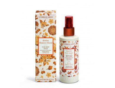 L’erbolario Bacche Fiori Legni Fluid Body Cream, Κρέμα Σώματος, 200ml