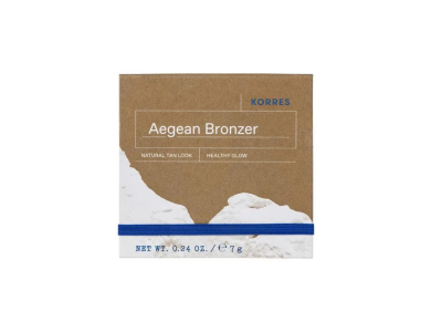 Korres Aegean Bronzer σε Μορφή Πούδρας με Μεταξένια Υφή για Φυσικά Μαυρισμένη Όψη Απόχρωση Light Shade, 7gr