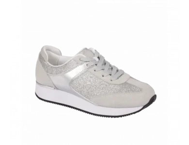 Scholl Charlize Ασημί Ανατομικό Αθλητικό Παπούτσι, No39