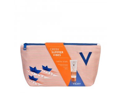 Vichy Promo Pack Capital Soleil Anti-Dark Spots 3in1 SPF50+ Αντηλιακή Κρέμα Προσώπου Κατά των Κηλίδων με Χρώμα & ΔΩΡΟ Νεσεσέρ