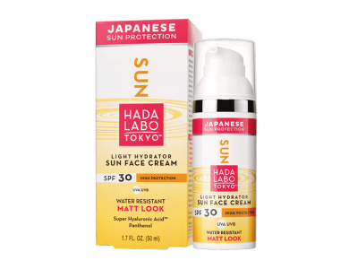 Hada Labo Sunface, Αδιάβροχη ενυδατική, αντηλιακή κρέμα προσώπου SPF30, 50ml