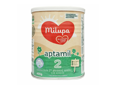 Milupa Aptamil 2 Γάλα για Βρέφη από 6 έως 12 Μηνών, 400gr