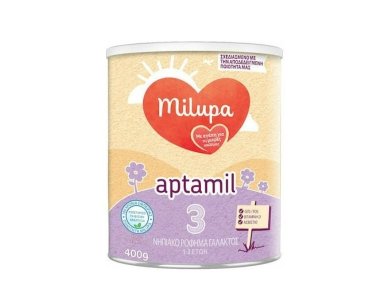 Milupa Aptamil 3 Γάλα σε Σκόνη για Μωρά 10+ Μηνών, 400gr