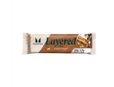 Myprotein Layered Protein Bar, Πρωτεϊνική Μπάρα 6 Στρώσεων με Γεύση Cookie Crumble, 60gr