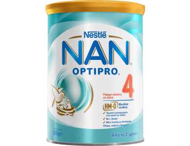 Nestle Nan Optipro 4, Ρόφημα Γάλακτος σε Σκόνη από το Δεύτερο Χρόνο, 800gr