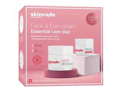 Skincode Promo Essential Care Digital Detox Face Cream Ενυδατική Κρέμα Ημέρας με Spf 15 50ml & Revitalizing Eye Contour Cream 30ml