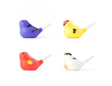Kikkerland Bird Bath Whistle Παιχνίδι Μπάνιου Σφυρίχτρα με νερό, 1τμχ