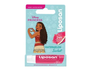 Liposan Disney Princess Watermelon Sorbet,Παιδικό Lip Balm Καρπούζι, 4.8gr