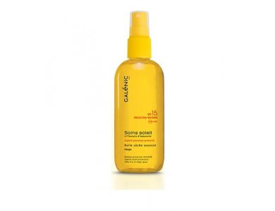Galenic Soins Soleil - Huile sèche soyeuse corps protection moyenne SPF15 - Μεταξένιο έλαιο-150ml