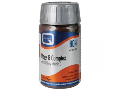 QUEST Mega B Complex +C 1000mg 60 tabs