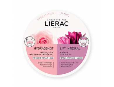 Lierac Duo Masks Hydragenist Masque SOS Hydratant Oxygenant & Lift Integral Masque Lift Flash 2x6ml
