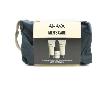 Ahava Men's Care Travel Kit Age Control Cream Αντιγηραντική Ενυδατική Κρέμα Προσώπου SPF15, 50ml, Mineral Swower Gel Αφρόλουτρο, 100ml & Mineral Hand Cream Κρέμα Χεριών, 100ml
