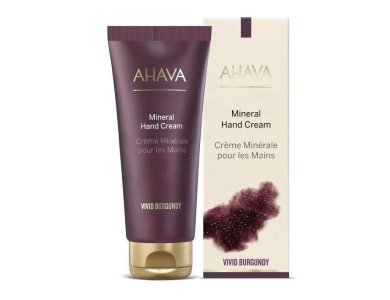 Ahava Vivid Burgundy Mineral Hand Cream, Αναπλαστική Κρέμα Χεριών, 100ml