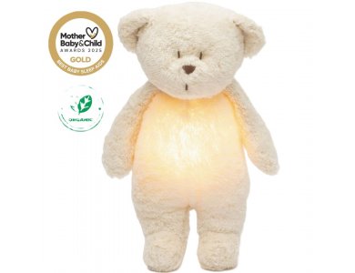 Moonie 2.0: Επαναφορτιζόμενο βοήθημα ύπνου με Ηχογράφηση & Αισθητήρα κλάματος, Οργανικό βαμβάκι, Polar, 1τμχ