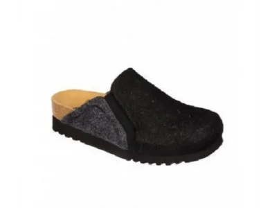 Scholl Kelsie Μαύρη Ανατομική Παντόφλα, No38