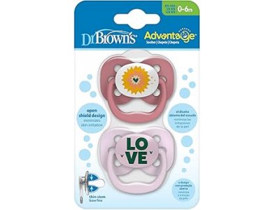 Dr. Brown's Advantage Πιπίλα Σιλικόνης για Μωρά 0-6m, 2τμχ