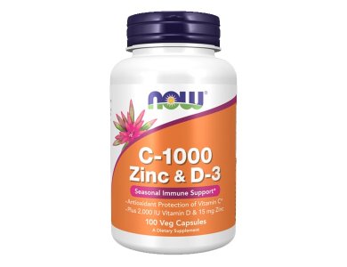 Now C-1000 Zinc & D-3 Seasonal Immune Support, Βιταμίνες ενίσχυσης του ανοσοποιητικού,100caps