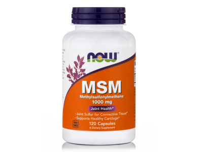 Now MSM 1000mg Methylsulfonylmethane Φυτικό Συμπλήρωμα Διατροφής για τις Αρθρώσεις, 120caps