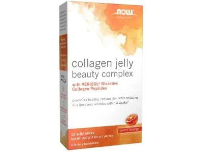 NOW Solutions Collagen Jelly Beauty Complex - Γεύση Γλυκό Πορτοκάλι, 10sticks