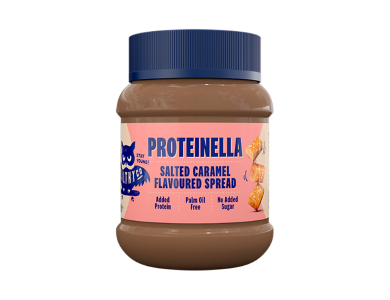 HealthyCo Proteinella Salted Caramel Άλειμμα Αλατισμένης Καραμέλας με Έξτρα Πρωτεΐνη Χωρίς Προσθήκη Ζάχαρης, 360gr