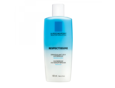 La Roche Posay Respectissime Waterproof Eye Make-Up Remover, Λoσιόν Καθαρισμού για Αδιάβροχου Μακιγιάζ Ματιών, 125ml