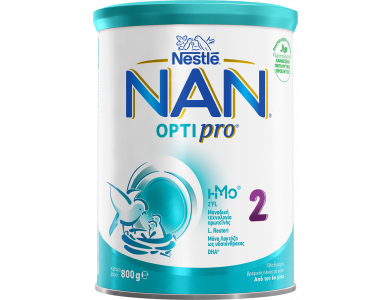 Nestle NAN OptiPro 2, Γάλα 2ης Βρεφικής Ηλικίας με Μοναδικό Μίγμα Πρωτεϊνών, 800gr