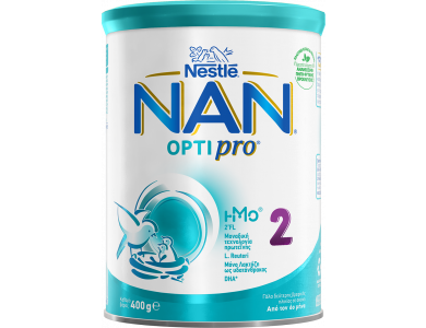 Nestle ΝΑΝ 2 Optipro, Γάλα 2ης Βρεφικής Ηλικίας με Μοναδικό Μίγμα Πρωτεϊνών, 400gr