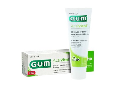 Gum 6050 Activital Q10 Toothgel Toothpaste, Οδοντόκρεμα για την Καθημερινή Προστασία των Ούλων, 75ml
