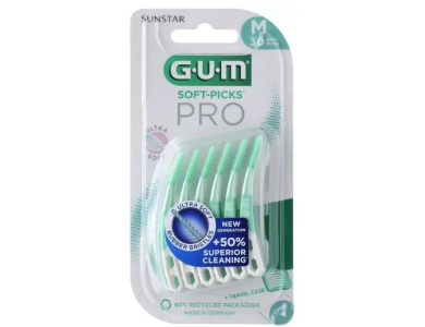 Gum Soft Picks Pro Μεσοδόντια Βουρτσάκια Medium, 30τεμ