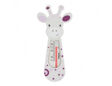 BabyOno Bath Thermometer Giraffe, Θερμόμετρο μπάνιου Καμηλοπάρδαλη, Μώβ