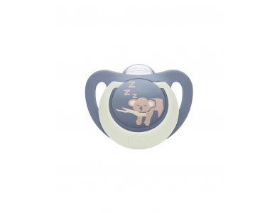 Nuk First Choice Night Πιπίλα Σιλικόνης με Θήκη 18-36m, 1τμχ
