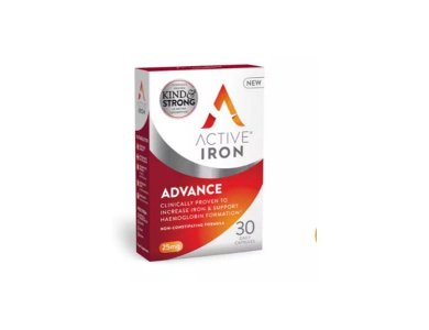 Bionat Active Iron 25mg, Συμπληρώματα διατροφής σιδήρου, 30caps
