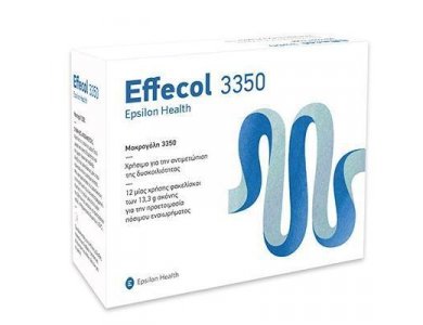 Epsilon Health Effecol 3350 Οσμωτικό Υπακτικό για την Αντιμετώπιση της Περιστασιακής & Χρόνιας Δυσκοιλιότητας, 12 sachets x 13.3gr