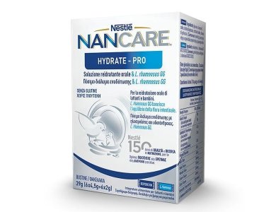 Nestle NanCare Hydrate-Pro Συμπλήρωμα Διατροφής Κατάληλο Για Βρέφη, (10 x 4,5), 39gr