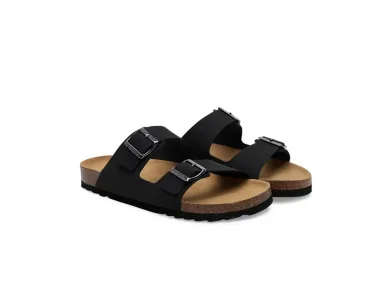 Scholl Gerry Black, Ανδρική Ανατομική Παντόφλα Μαύρη Νο.44, 1 ζευγάρι