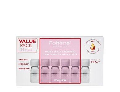 Foltene Pharma Hair & Scalp Treatment For Women Αγωγή κατά της Τριχόπτωσης με Αμπούλες για Γυναίκες Value Pack, 24 x 6ml