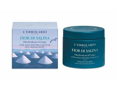 L'erbolario Fior di Salina Ελαιώδες Scrub για το Σώμα 500g