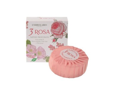 L'erbolario 3 Rosa Αρωματικό Σαπούνι 100g