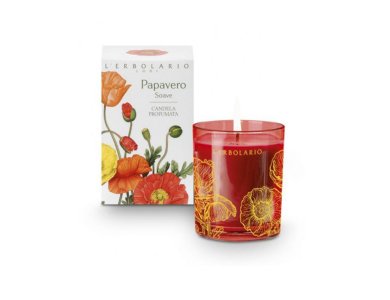 L erbolario Papavero Soave Candela Profumata, Αρωματικά Κερί Χώρο